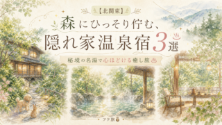 🍃【北関東】森にひっそり佇む、隠れ家温泉宿3選♨秘境の名湯で心ほどける癒し旅