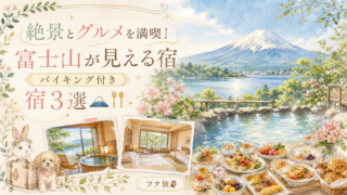 絶景とグルメを満喫！富士山が見える宿《バイキング付き》宿３選⛰🍴