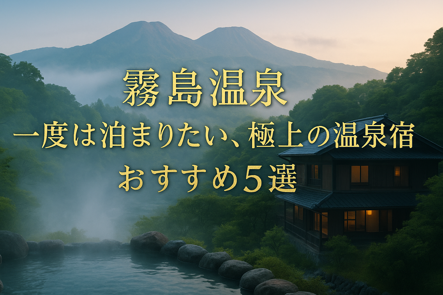 ⛰【霧島温泉】一度は泊まりたい極上温泉宿5選｜名湯を巡る湯けむり旅