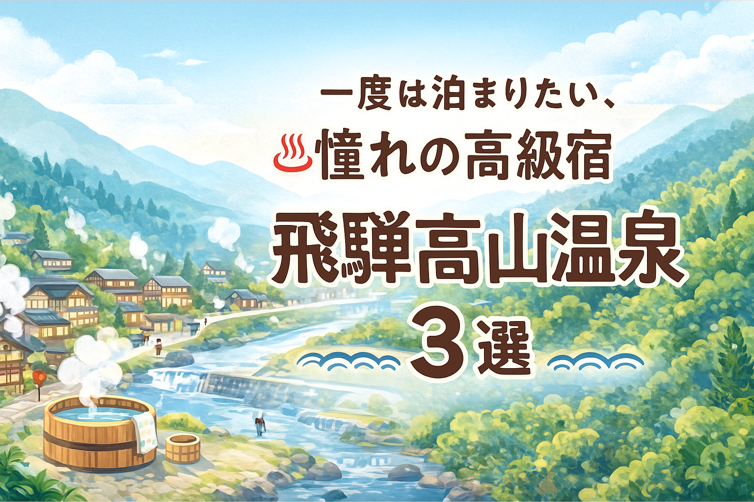 ✨【飛騨高山温泉】一度は泊まりたい、憧れの高級宿3選｜にぎわいから静寂まで魅力の温泉めぐり