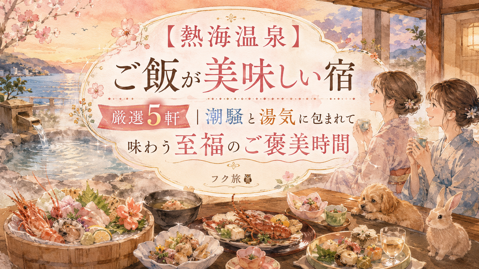 🍽️ 【熱海温泉】ご飯が美味しい宿 厳選5軒｜潮騒と湯気に包まれて味わう至福のご褒美時間