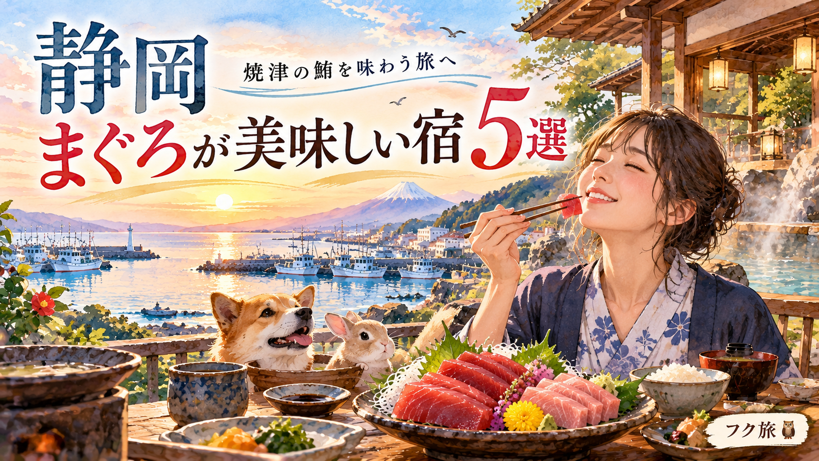 【静岡】まぐろが美味しい宿5選🐟｜焼津・静岡で鮪を味わう美食旅